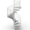 Phola_Spiral-staircase-Cement-and-white-steel