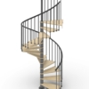 Phola_Spiral-staircase-Natural-and-dark-grey-steel