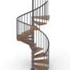 Phola_Spiral-staircase-Walnut-and-dark-grey-steel