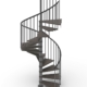 Phola_Spiral-staircase-Wenge-and-dark-grey-steel