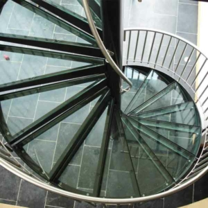 Glass-spiral-staircases