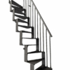 T20 Space Saving staircase in Grey