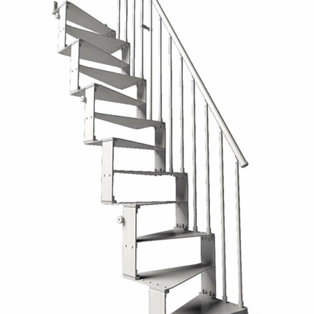 T20 Space Saving staircase in white